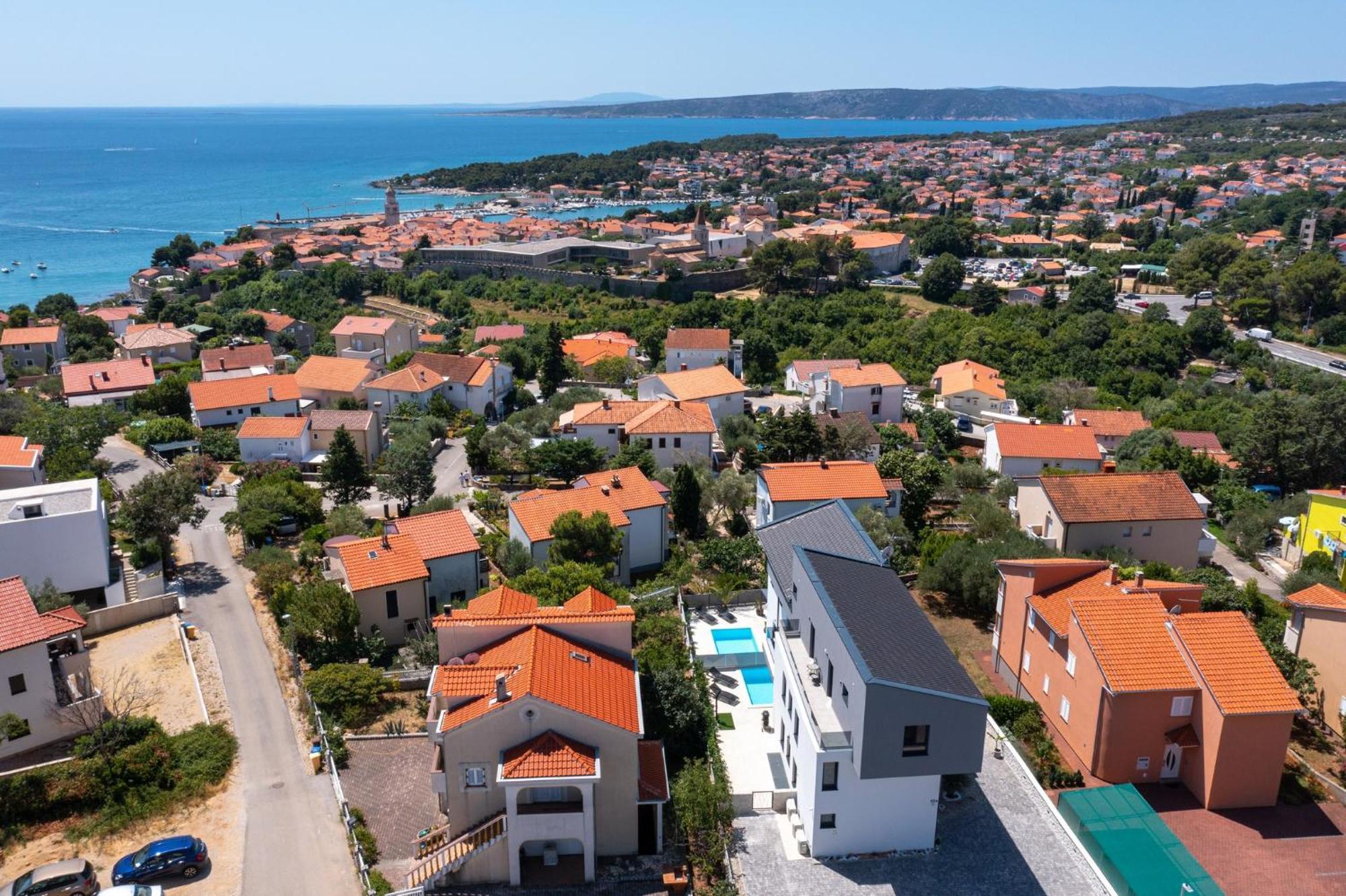 Luxury Villa Adria Apartments Krk Town Buitenkant foto